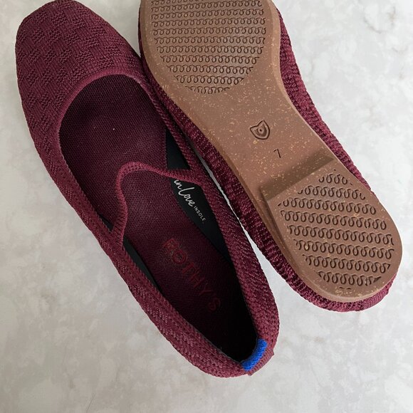 Rothy's The Max Square Mary Jane - Wine Red - Picture 2 of 4